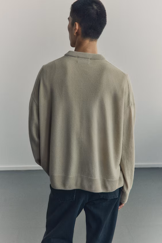 Свитер из кашемира свободного кроя