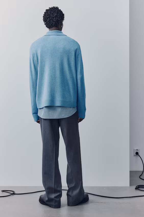 Поло из смесовой шерсти