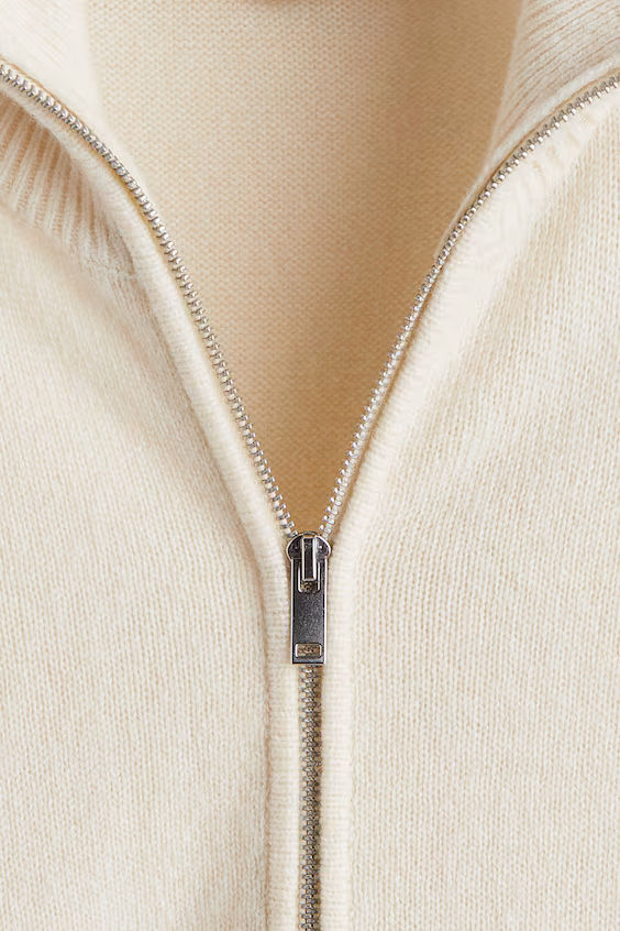 Пальто из шерсти с молнией стандартного кроя