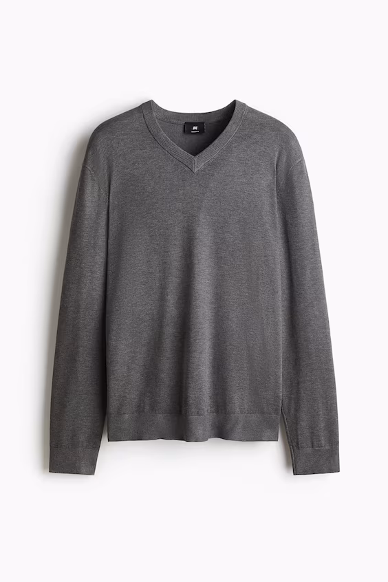 Свитер из тонкой вязаной ткани regular fit