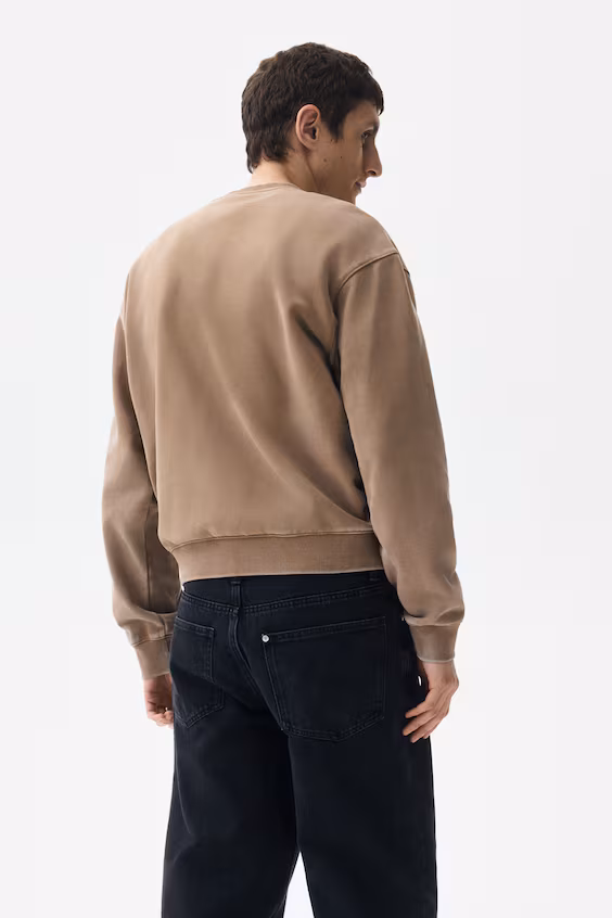 Толстовка с принтом оверсайз