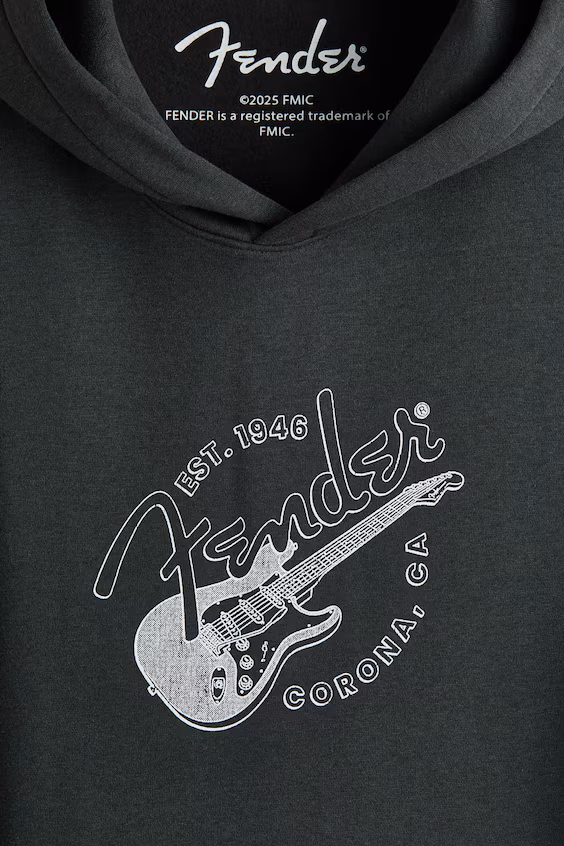 Толстовка с капюшоном и принтом оверсайз