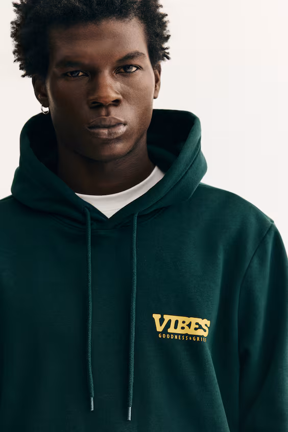 Толстовка с капюшоном обычного кроя