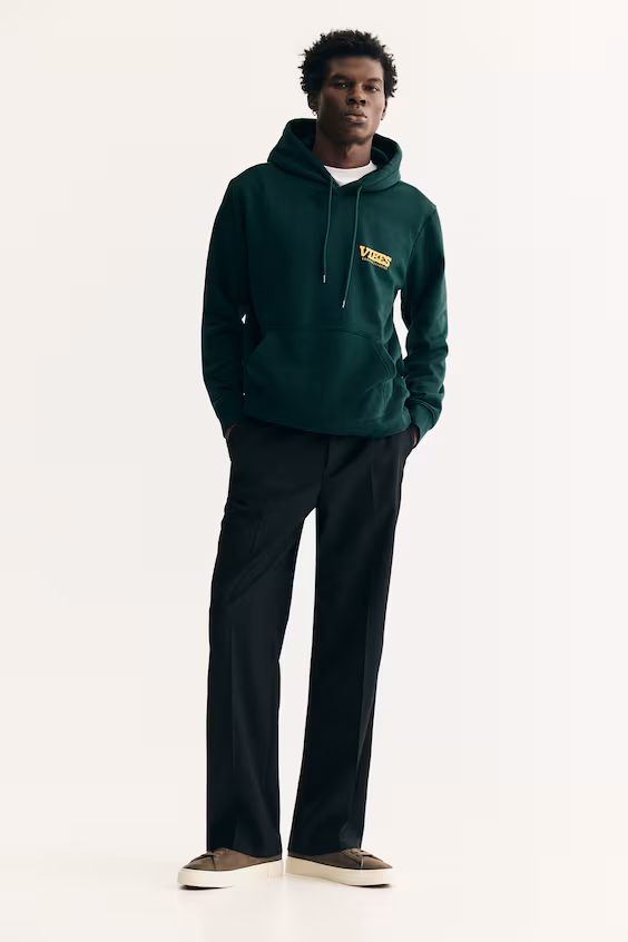 Толстовка с капюшоном обычного кроя