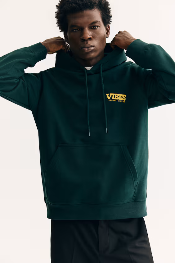 Толстовка с капюшоном обычного кроя