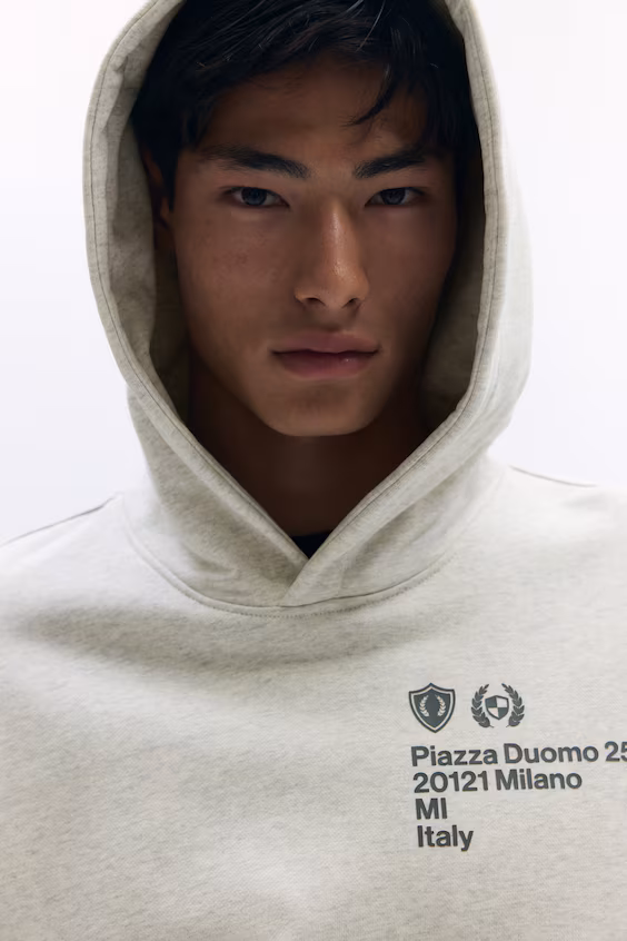 Толстовка с капюшоном оверсайз бокси