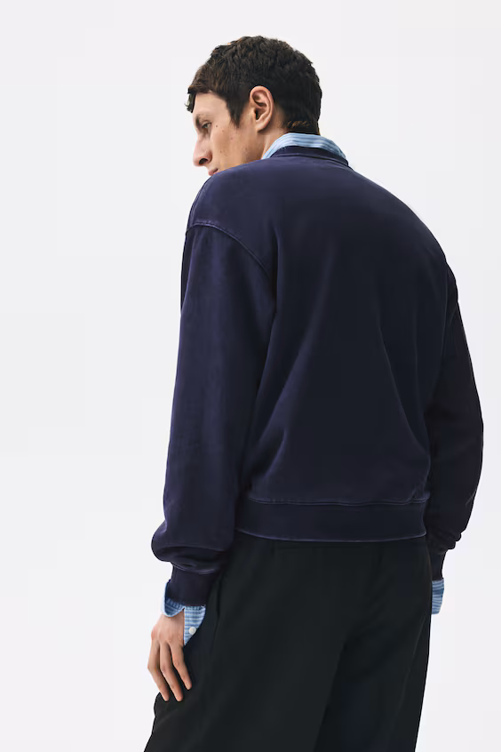 Свитшот с принтом свободного кроя