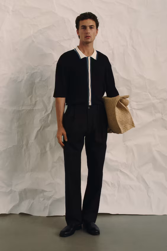 Классические брюки из льняной смеси relaxed fit