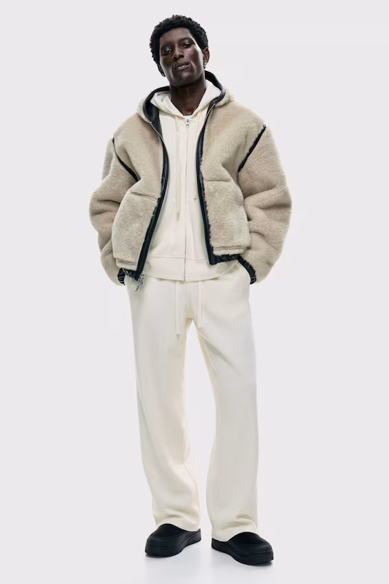 Брюки loose fit из джерси