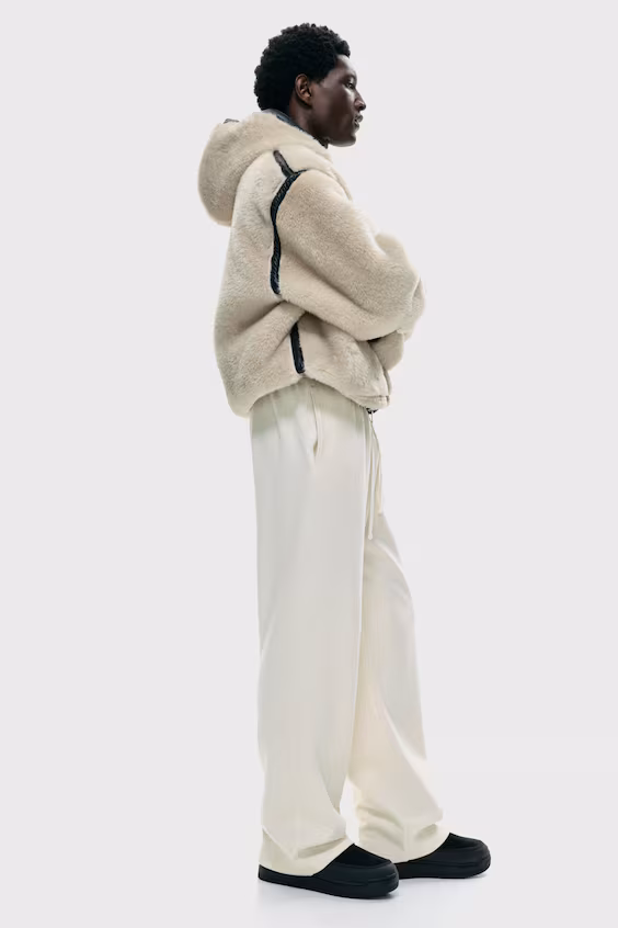 Брюки loose fit из джерси