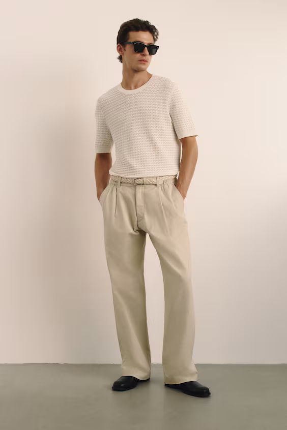 Классические брюки из смесового льна relaxed fit