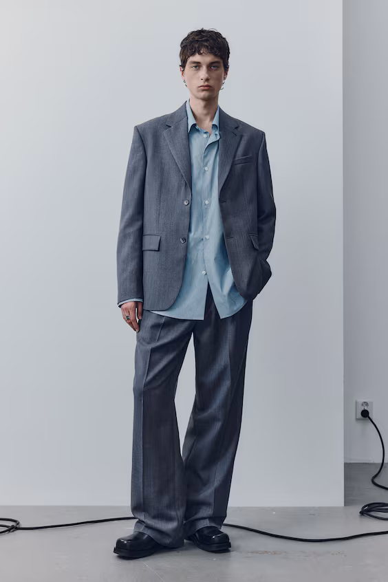 Пиджак однобортный из шерсти