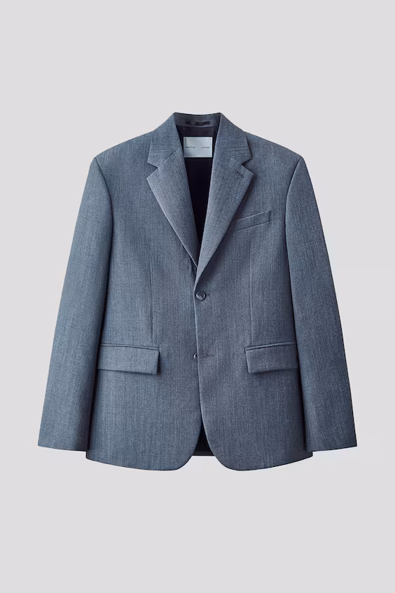 Пиджак однобортный из шерсти