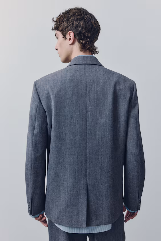 Пиджак однобортный из шерсти