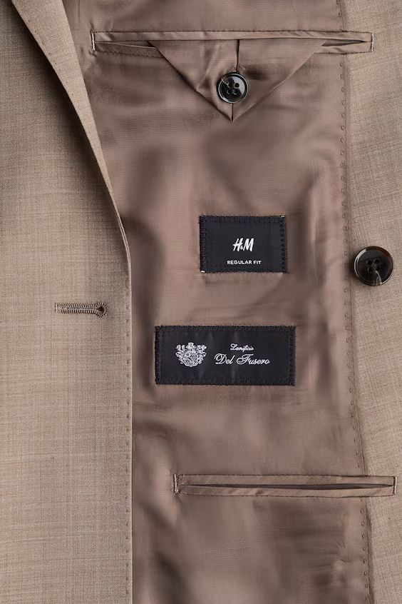 Пальто приталенное из шерстяной смеси regular fit