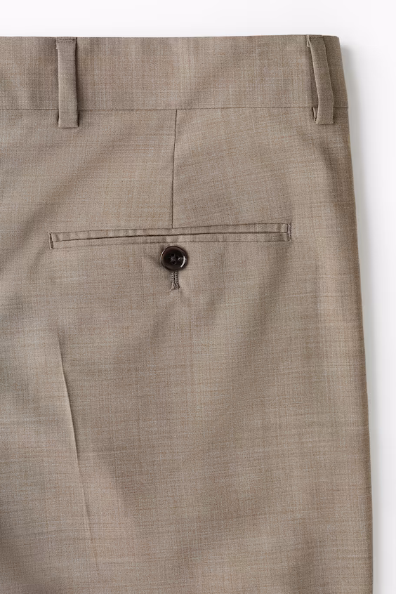 Брюки дорожного костюма из шерстяной смеси regular fit