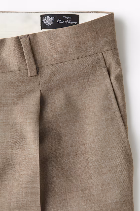 Брюки дорожного костюма из шерстяной смеси regular fit