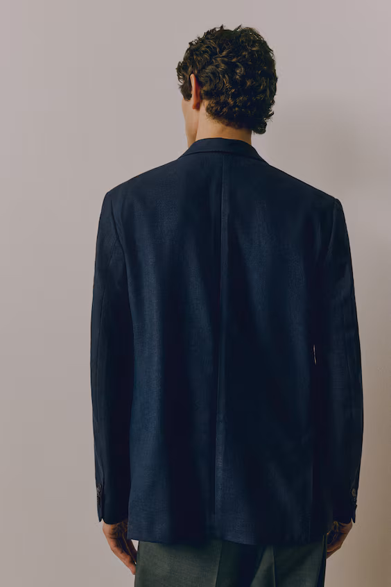 Жакет из льняной смеси relaxed fit