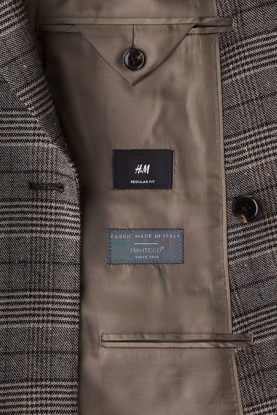 Пальто приталенное из шерстяной смеси regular fit