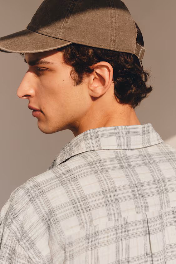 Рубашка с текстурой свободного кроя