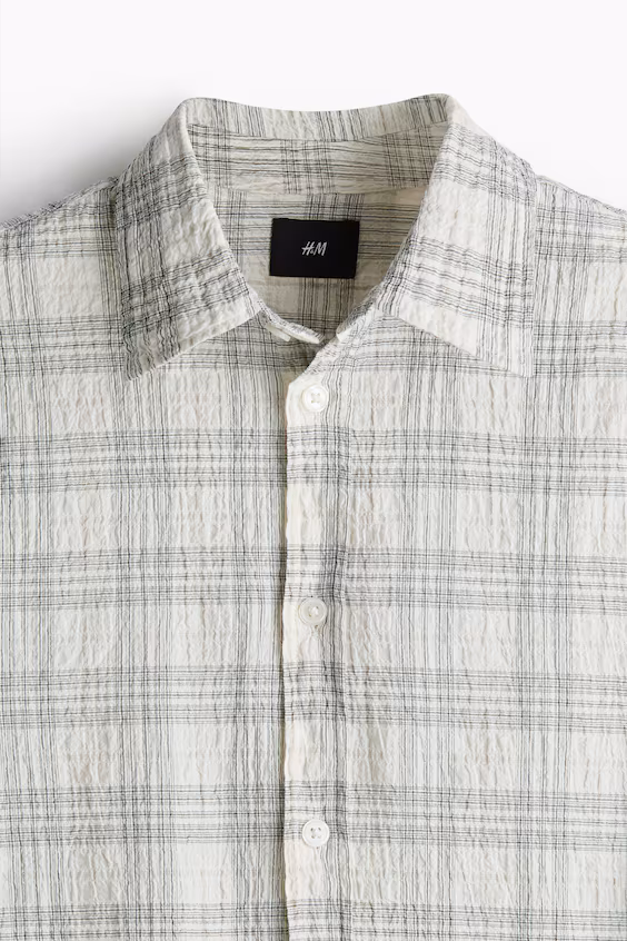 Рубашка с текстурой свободного кроя