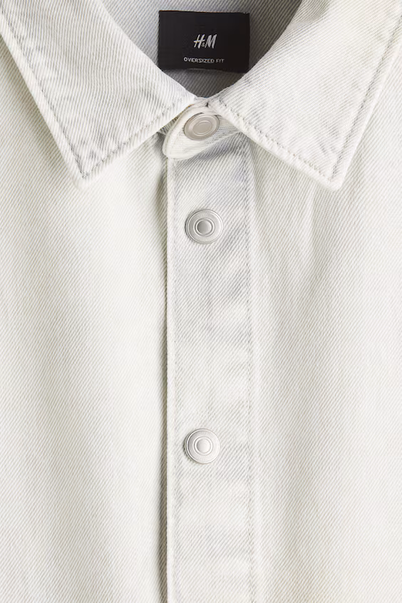 Рубашка из денима большого размера