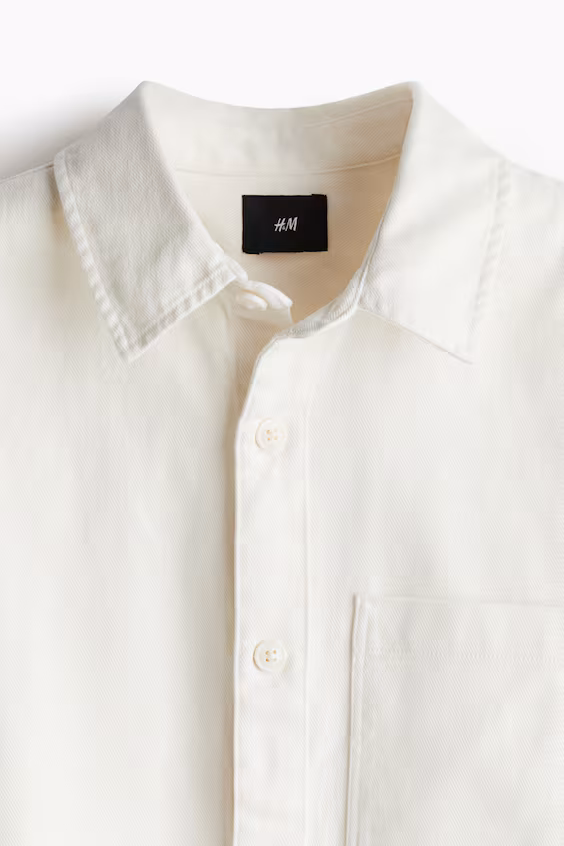 Рубашка-блуза из хлопкового холста regular fit