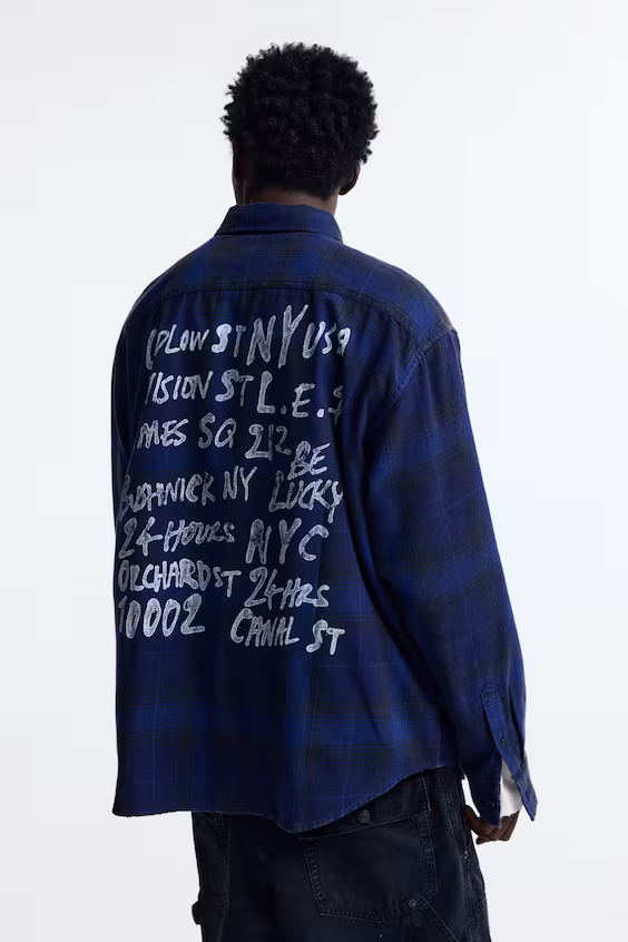 Рубашка в принт relaxed fit