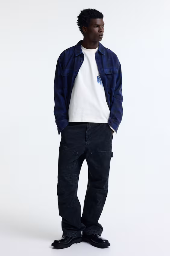 Рубашка в принт relaxed fit