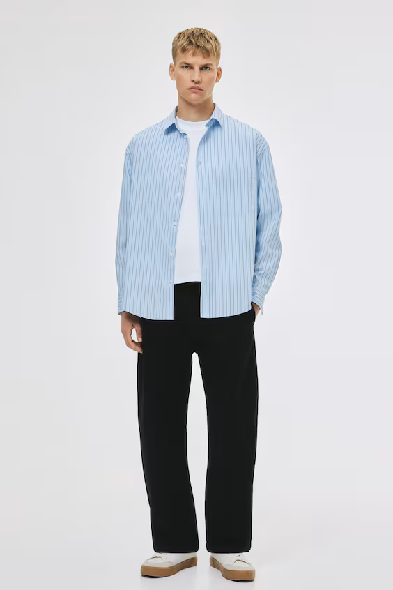 Рубашка loose fit из поплина