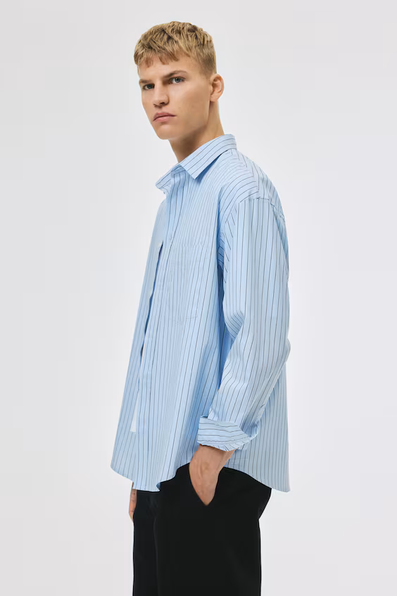 Рубашка loose fit из поплина