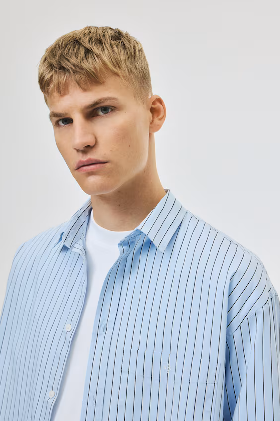 Рубашка loose fit из поплина