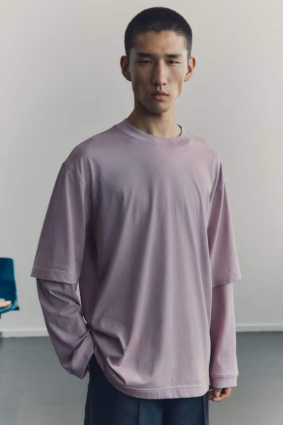 Свитер из пима-хлопка в несколько слоев