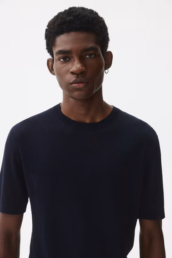 Футболка из рубчика slim fit