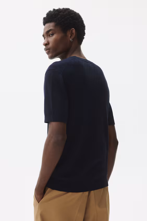 Футболка из рубчика slim fit