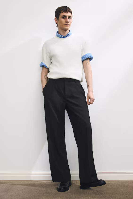 Футболка из рубчика slim fit