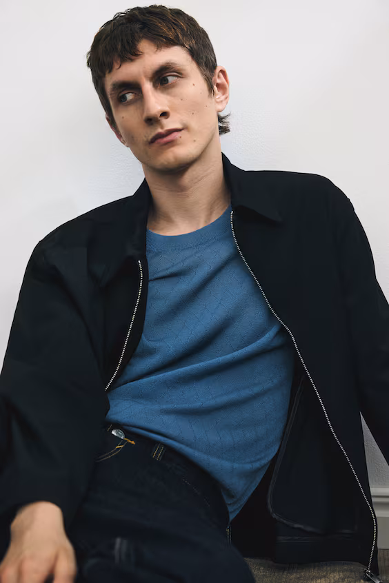 Футболка в рубчик slim fit