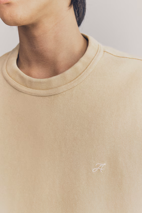 Футболка с квадратным кроем из хлопка