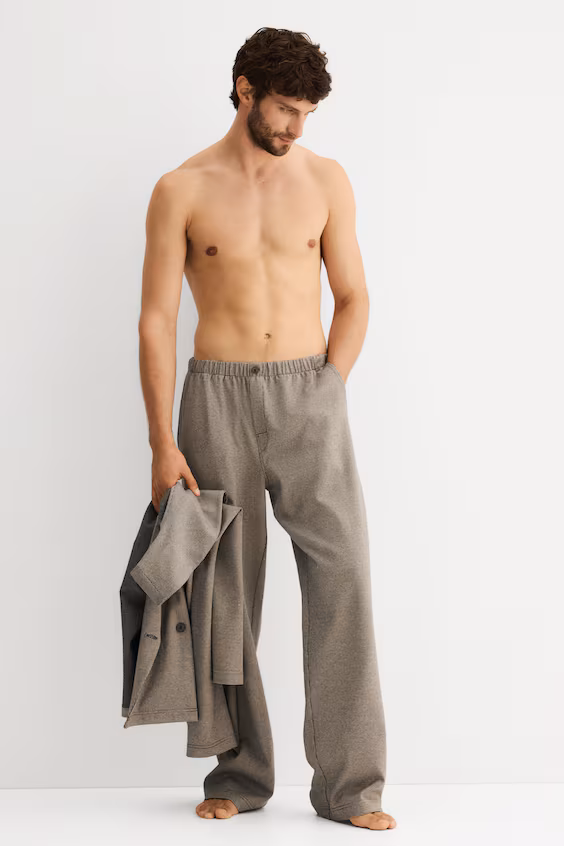 Брюки loose fit из джерси