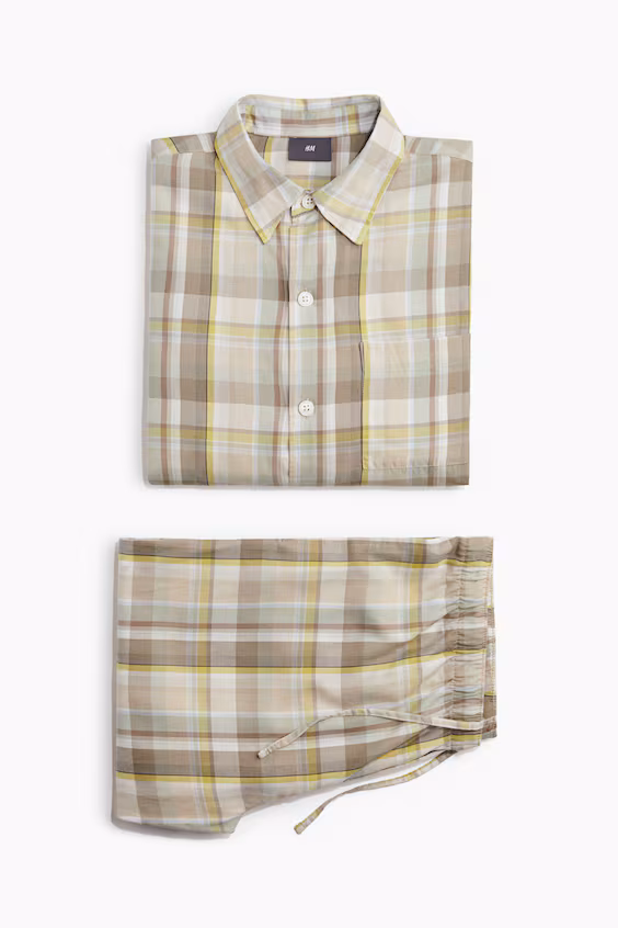 Пижама рубашка и брюки из смесового лиоцелла