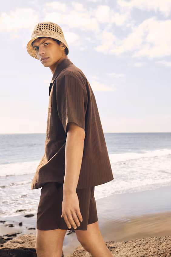 Пижама рубашка и шорты из хлопка