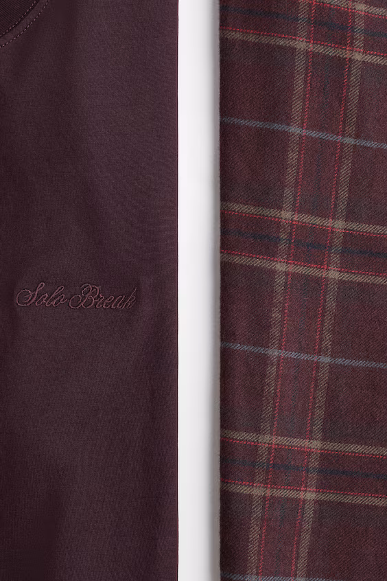 Пижама с толстовкой и брюками из хлопка