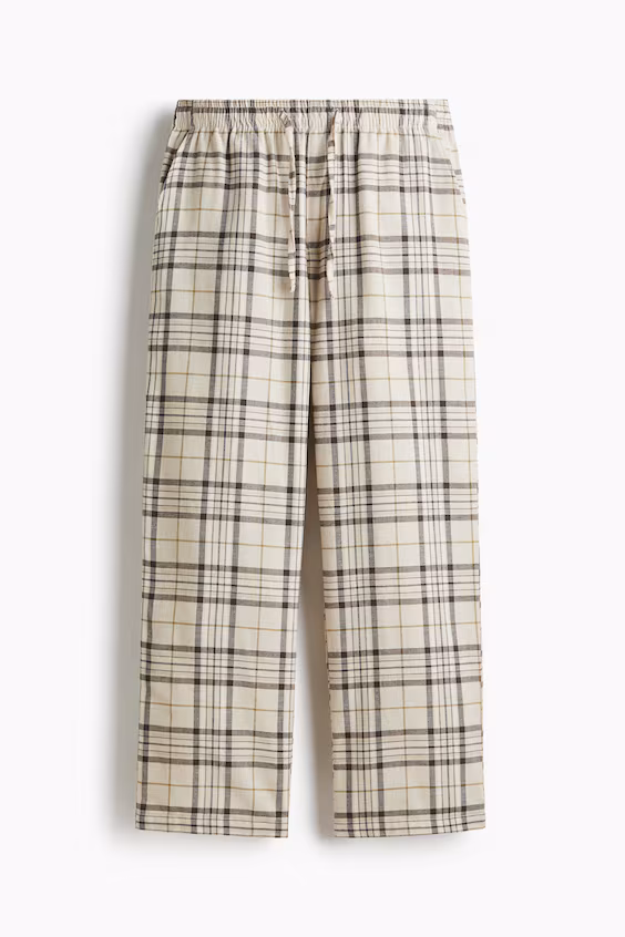 Пижама с толстовкой и брюками из хлопка