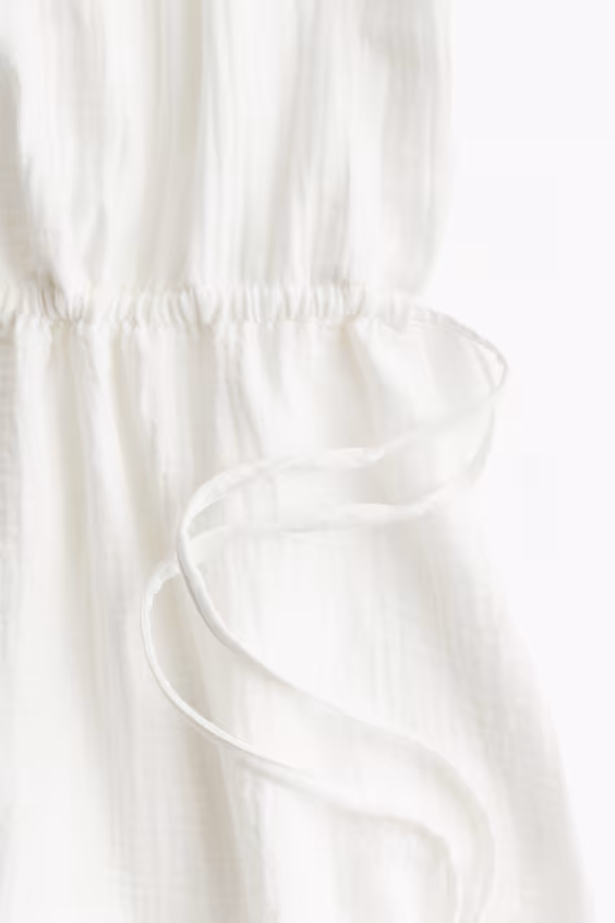 Платье из хлопка с регулируемым шнурком