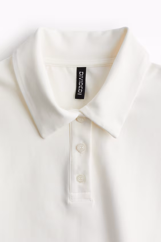 Платье-поло с формованными плечами