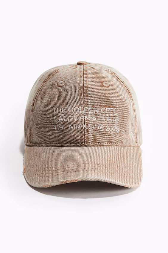 Бейсболка из хлопка с узором