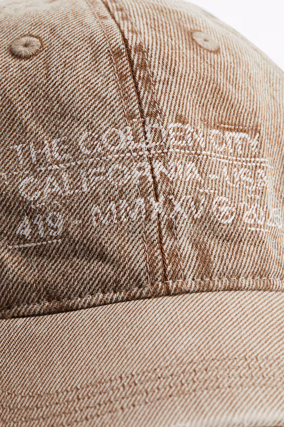 Бейсболка из хлопка с узором