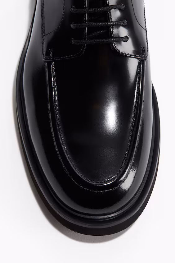 Дерби из натуральной кожи