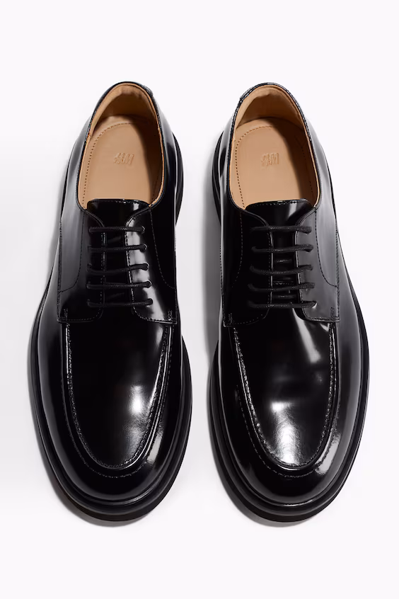 Дерби из натуральной кожи