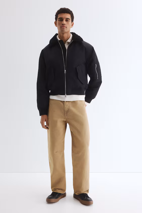 Пуховик loose fit из нейлона